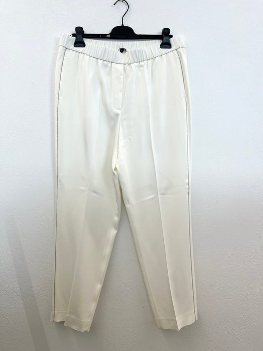Pantaloni Eleganti di Peserico con Piping Argento