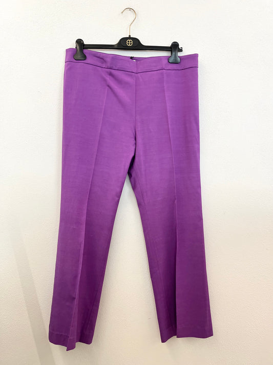 Pantaloni di True royal Dritti in Seta Shantung