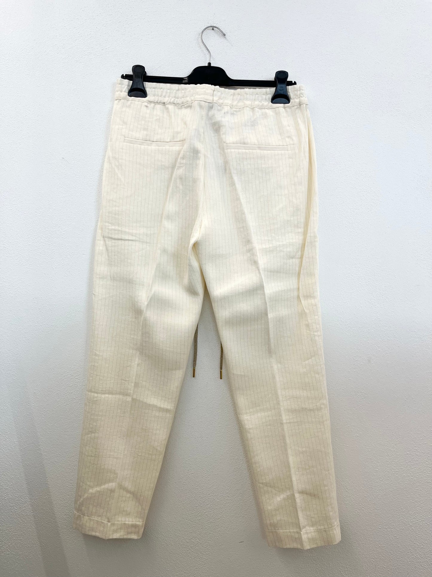 Pantalone di Re-Hash in Lino Gessato