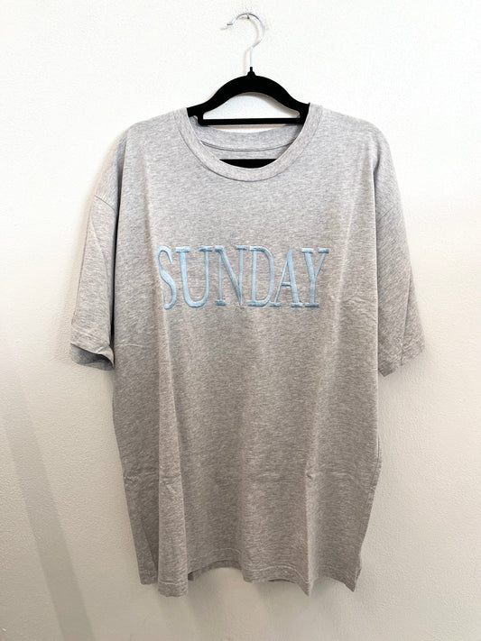 T-shirt di Albert Ferretti con ricamo "SUNDAY"