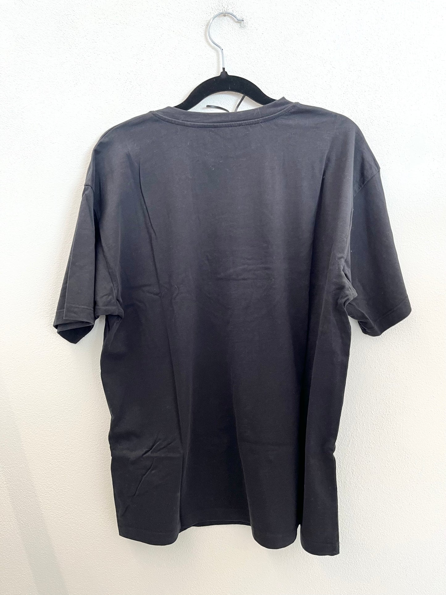 Elisabetta Franchi black T-shirt with embossed logo