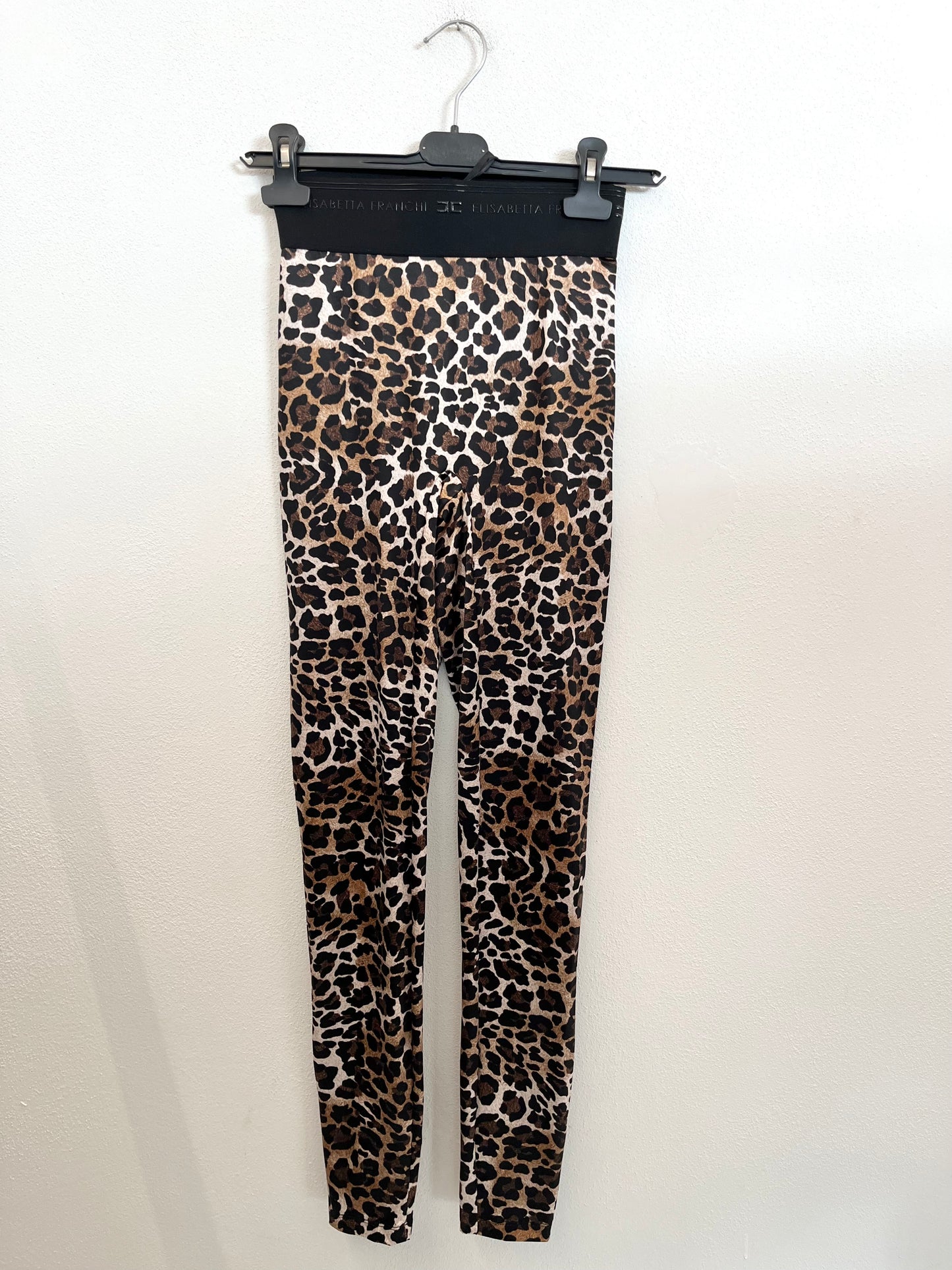 Leggings di Elisabetta Franchi High-Waist con Stampa Animalier