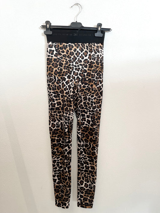Leggings di Elisabetta Franchi High-Waist con Stampa Animalier