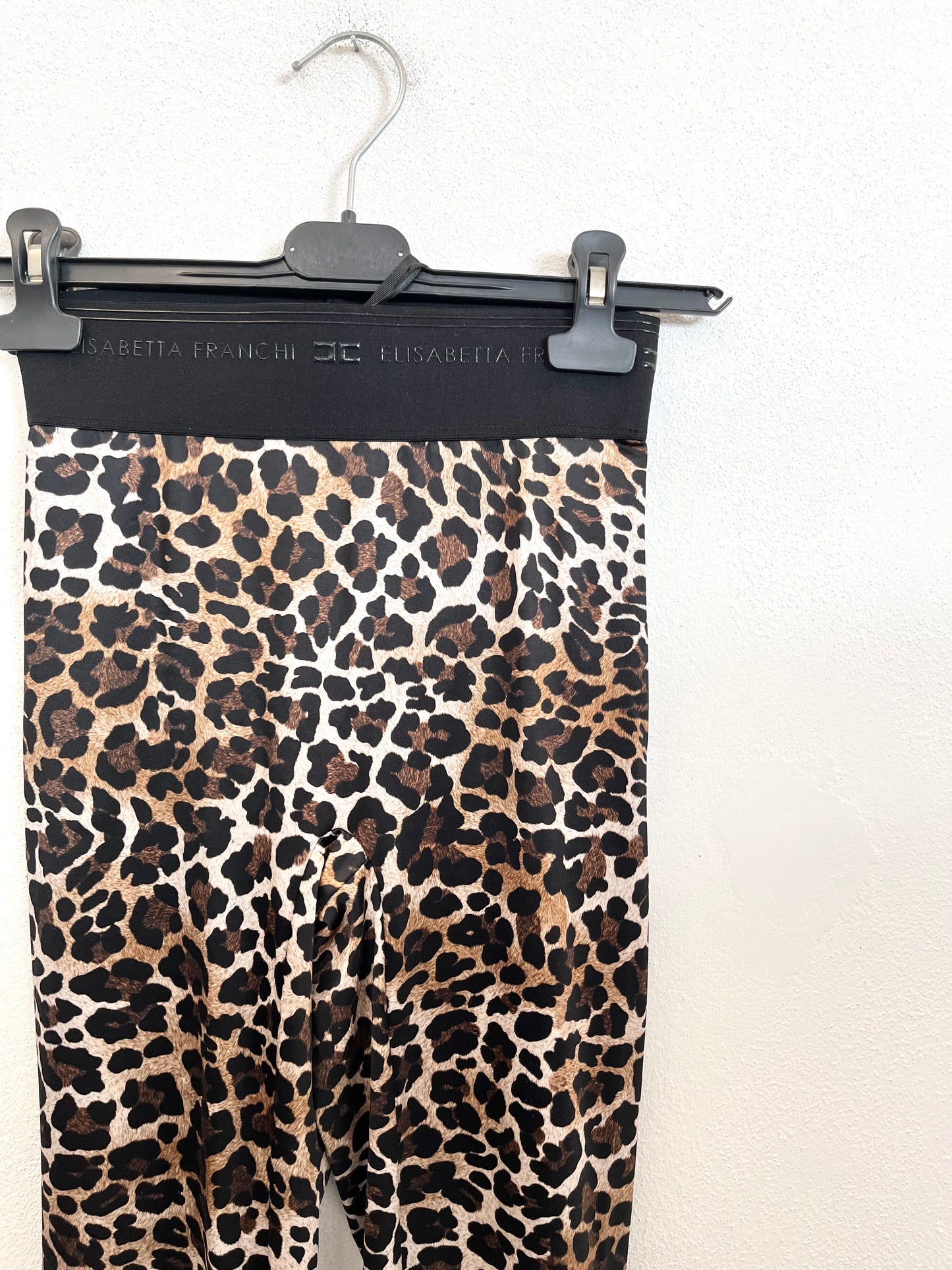 Leggings di Elisabetta Franchi High-Waist con Stampa Animalier