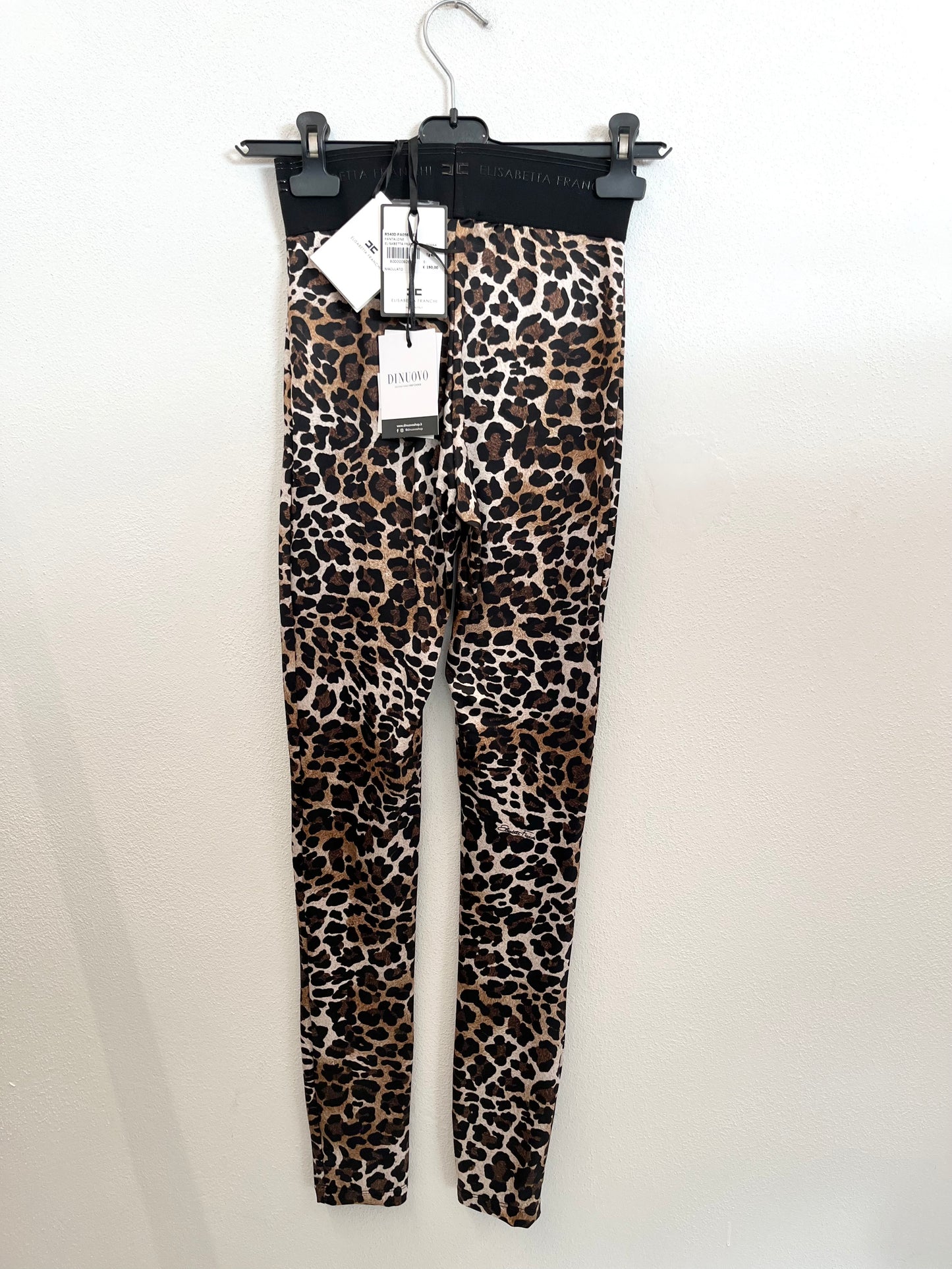 Leggings di Elisabetta Franchi High-Waist con Stampa Animalier