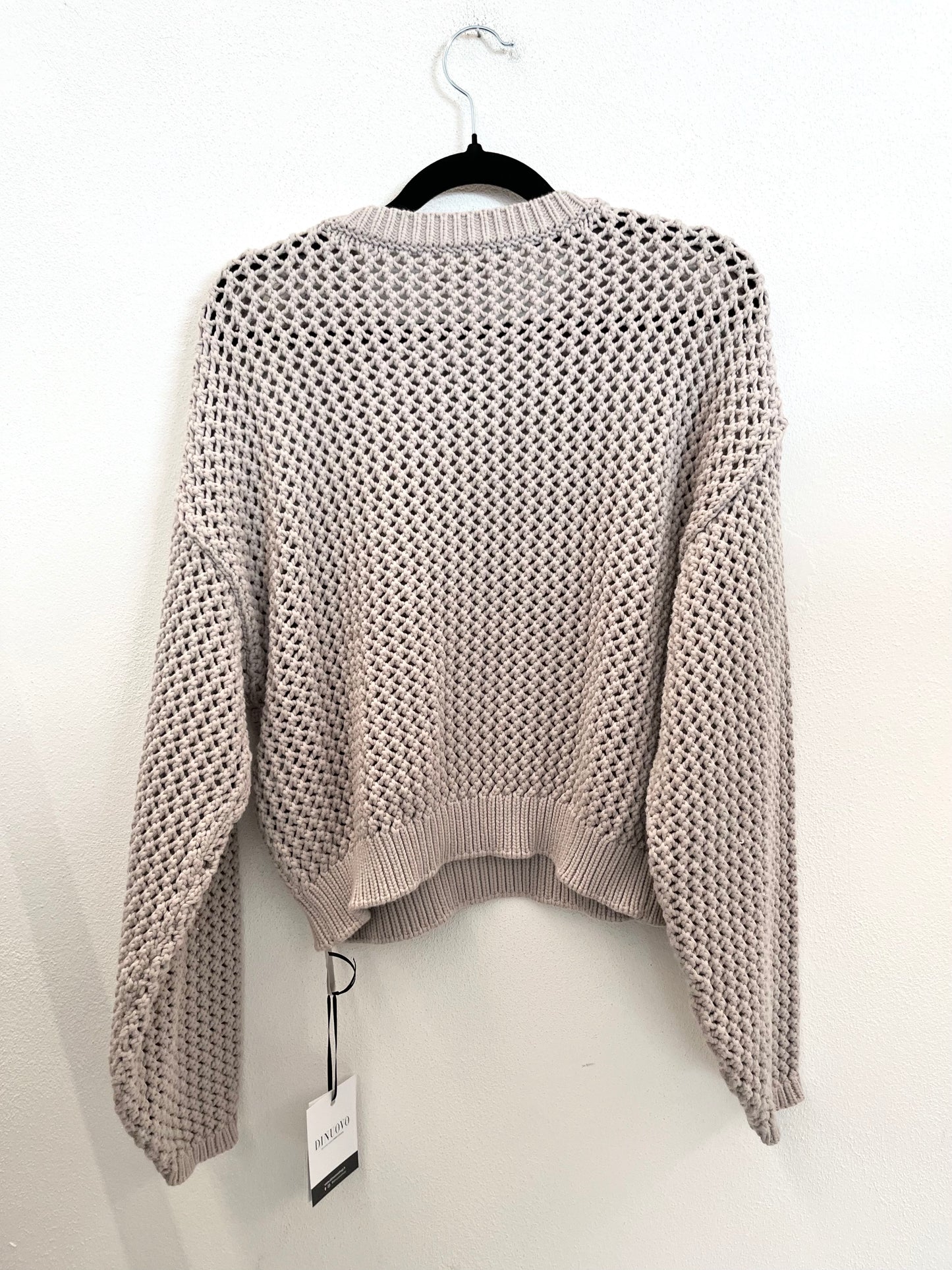 Maglia di Elisabetta Franchi a Trama Traforata con Logo Dorato