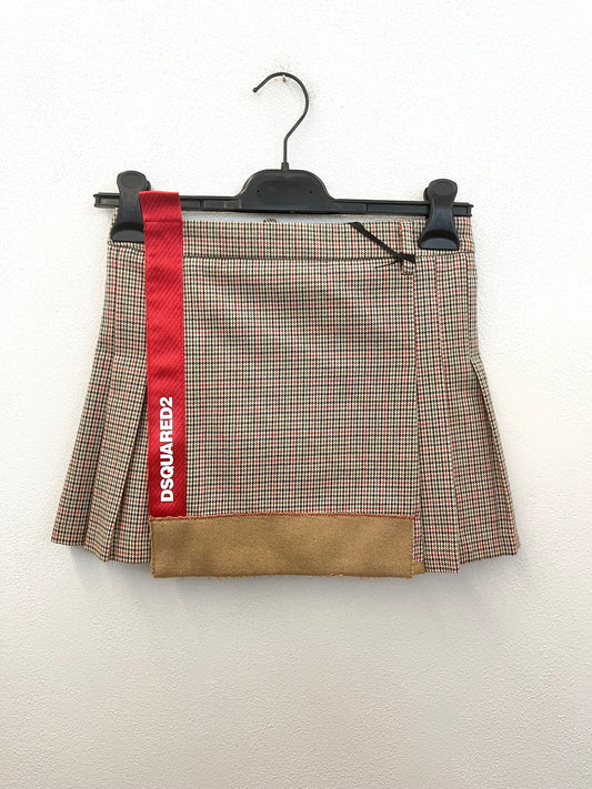 Minigonna di Dsquared2 a Pieghe Principe di Galles