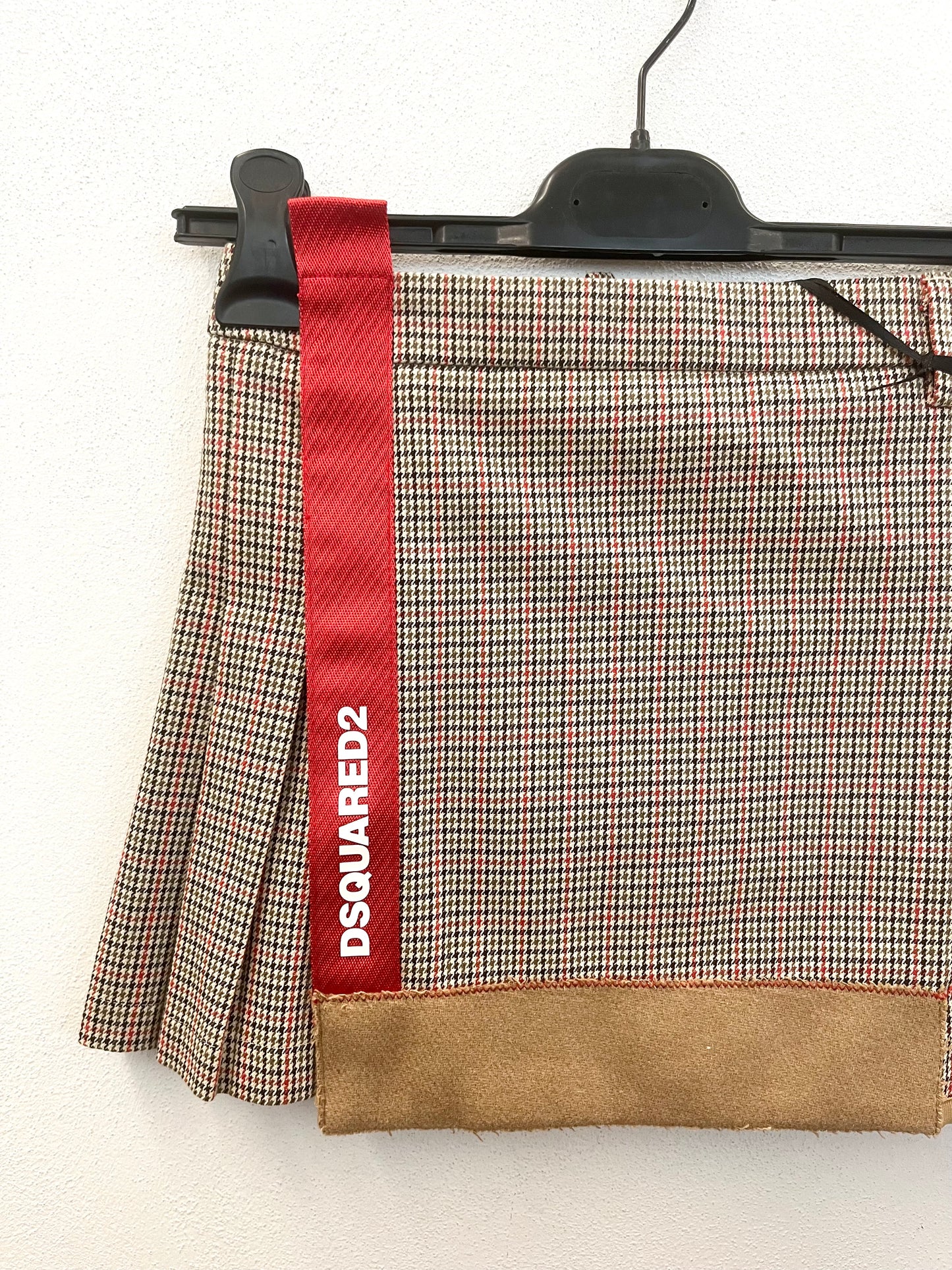 Minigonna di Dsquared2 a Pieghe Principe di Galles