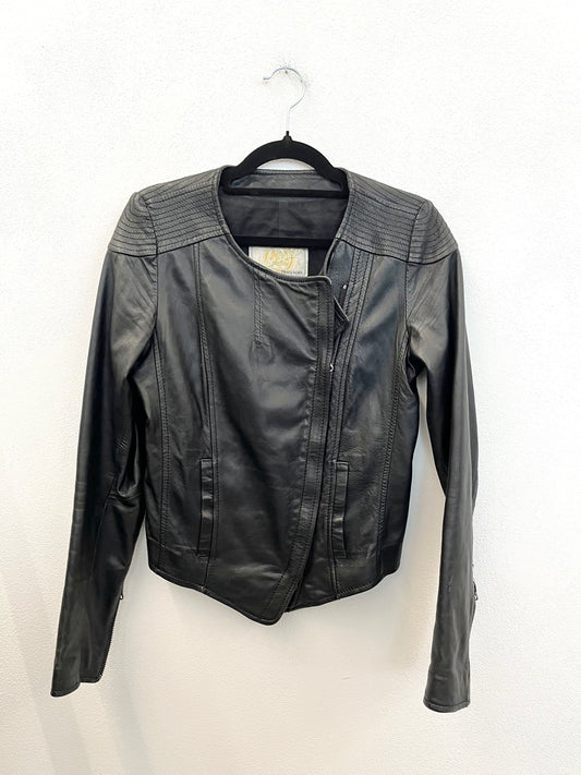 Giacca Biker di Vintage de Luxe Asimmetrica