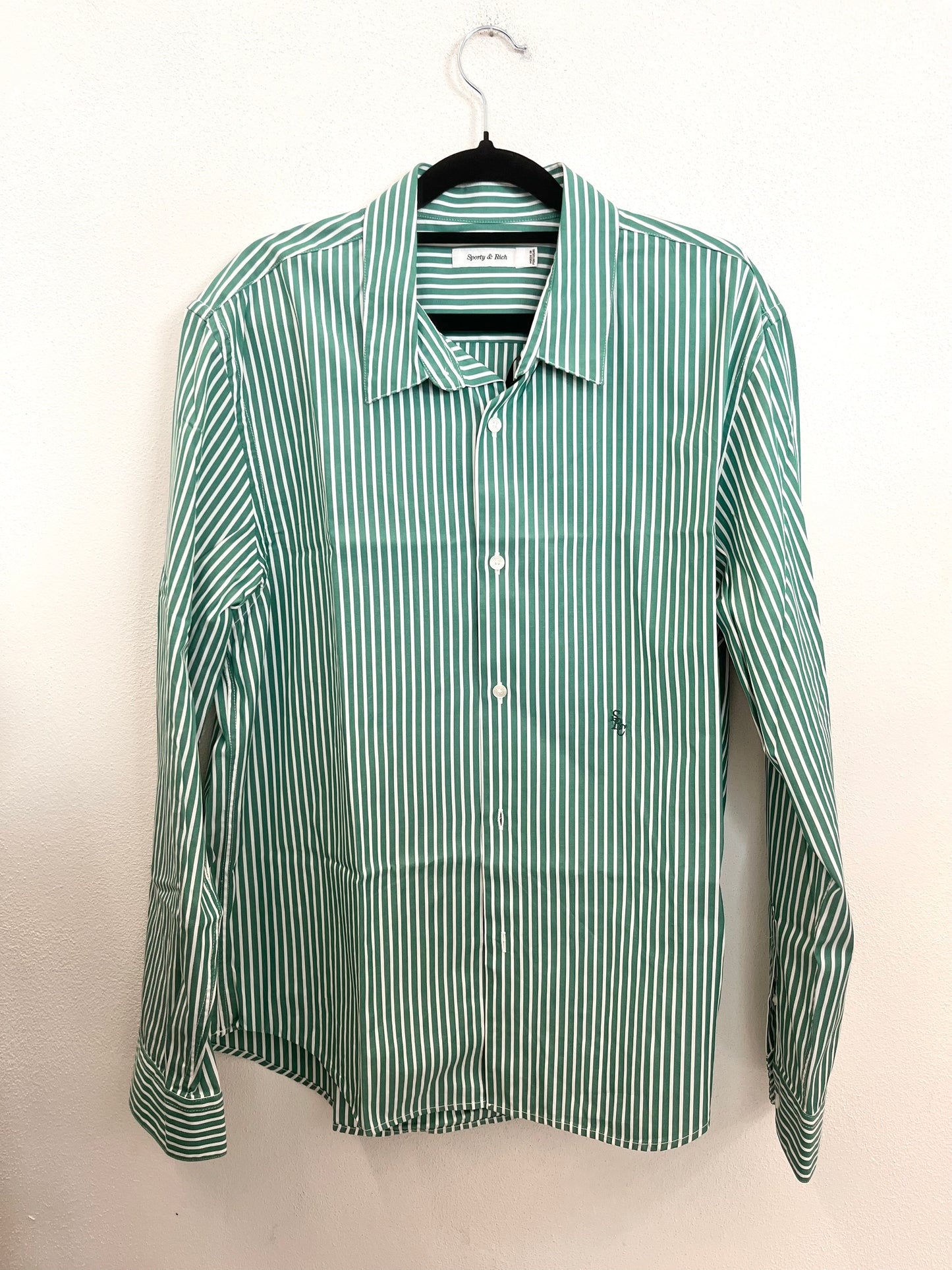 Camicia di Sporty & Rich a righe verdi