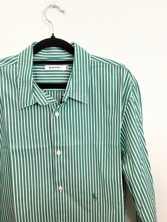 Camicia di Sporty & Rich a righe verdi
