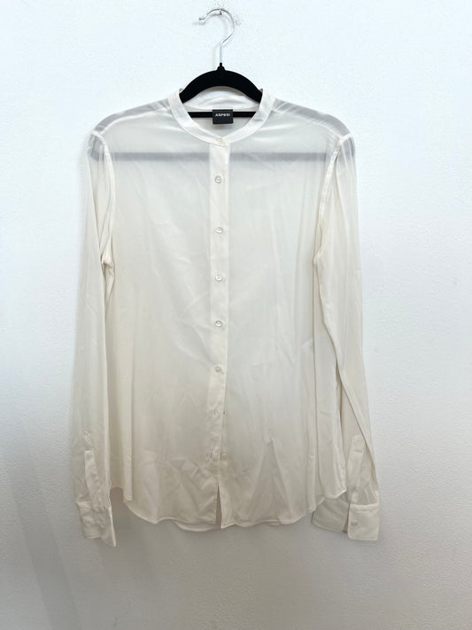 Camicia Aspesi in Seta Trasparente Avorio