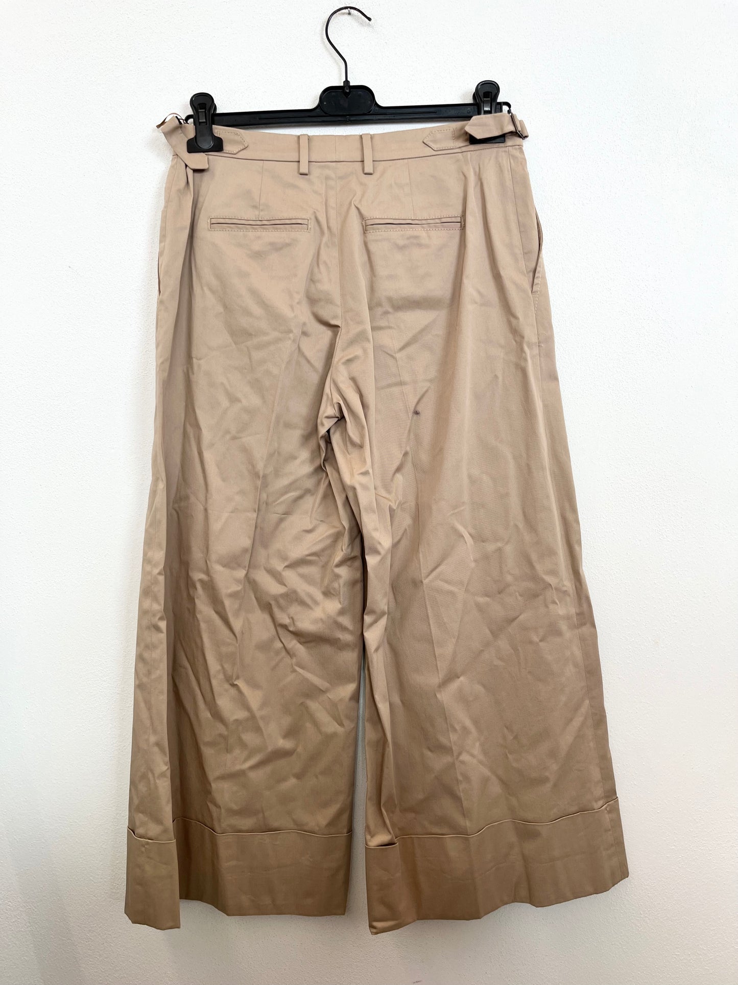 Pantaloni Culotte N°21 in Cotone Beige