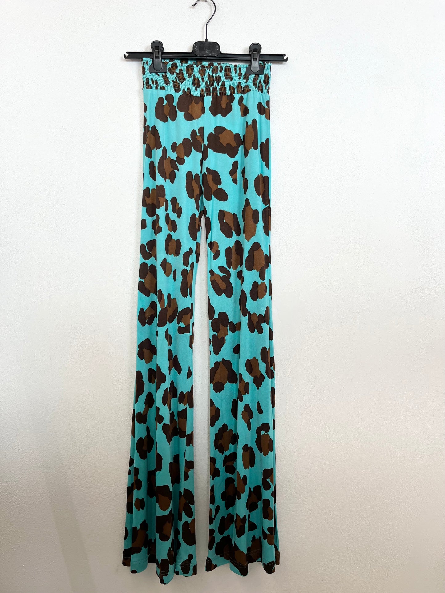 Pantaloni Palazzo di Blumarine in Jersey Stampa Maculata