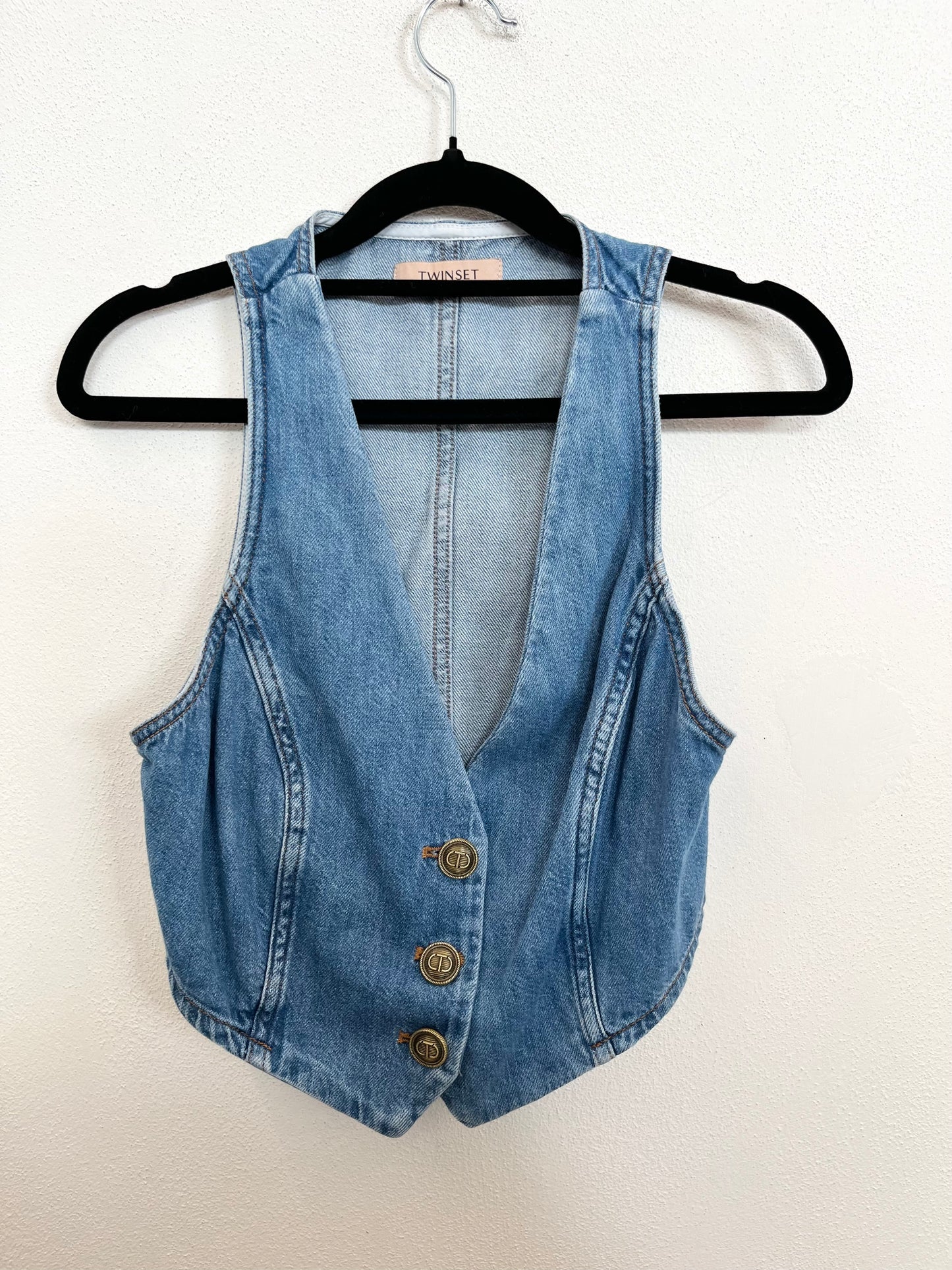 Gilet in Denim Twinset