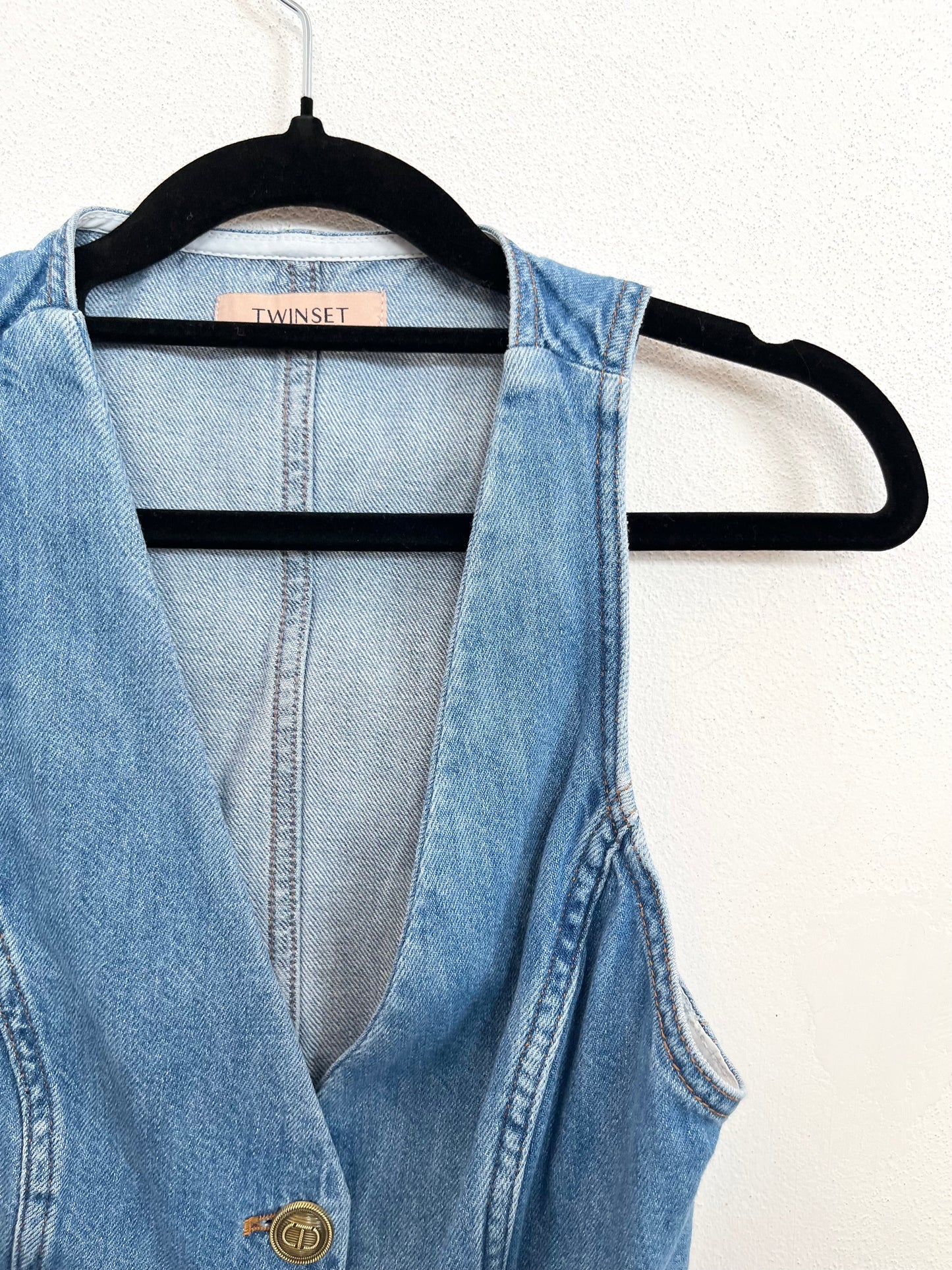 Gilet in Denim Twinset
