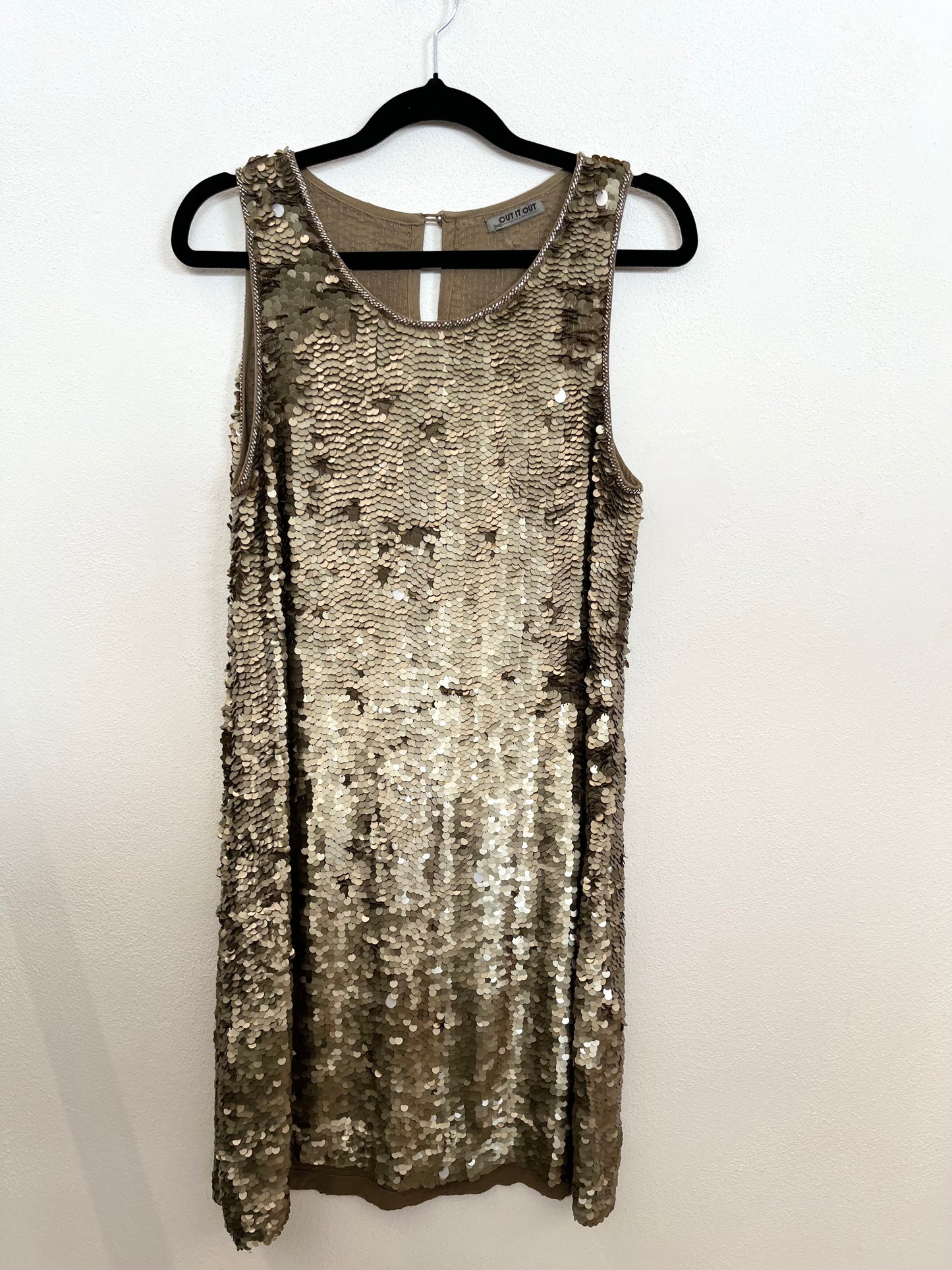Abito Smanicato di Cut It Out Interamente in Paillettes