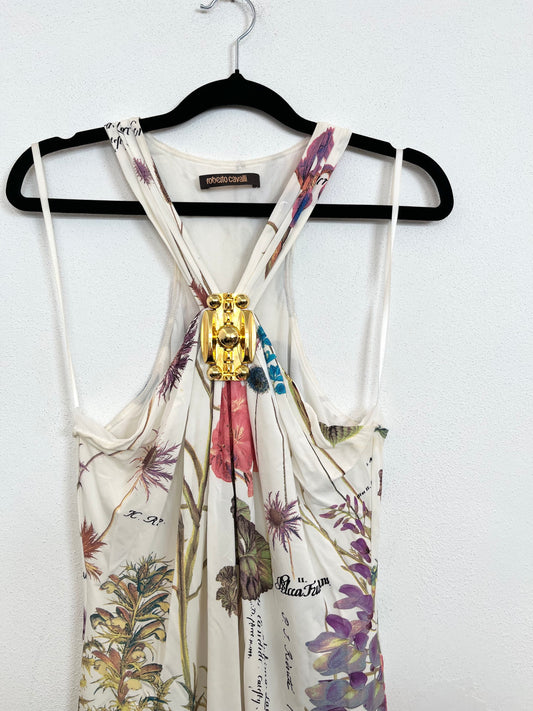 Abito Roberto Cavalli con Stampa Botanica