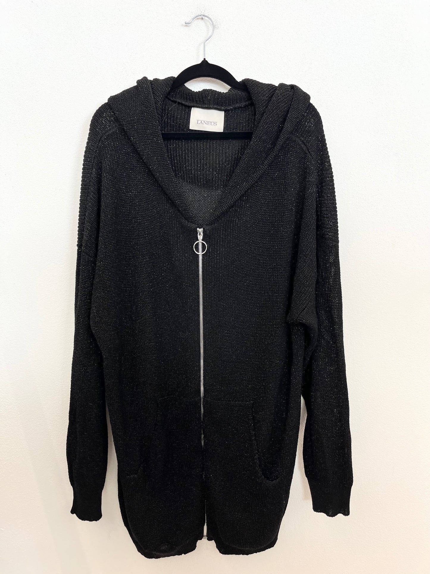 Cardigan Laneus con Cappuccio e Zip