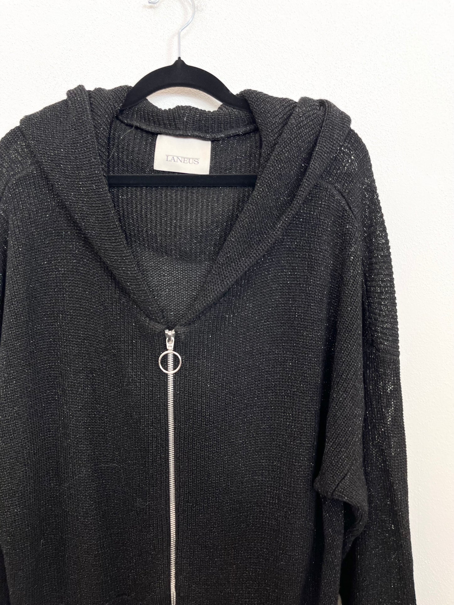 Cardigan Laneus con Cappuccio e Zip