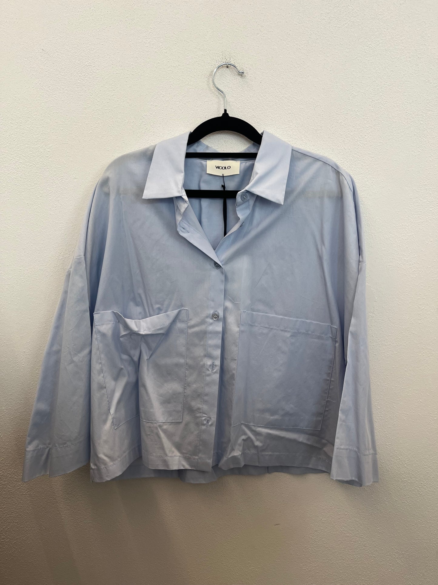 Camicia di Vicolo Over Azzurra