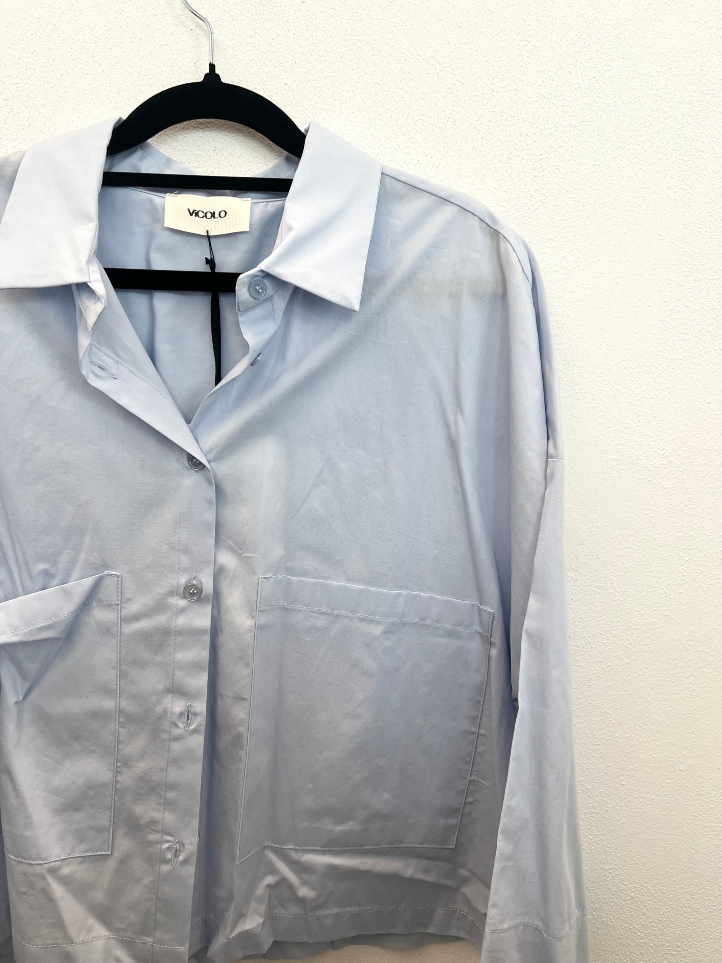 Camicia di Vicolo Over Azzurra