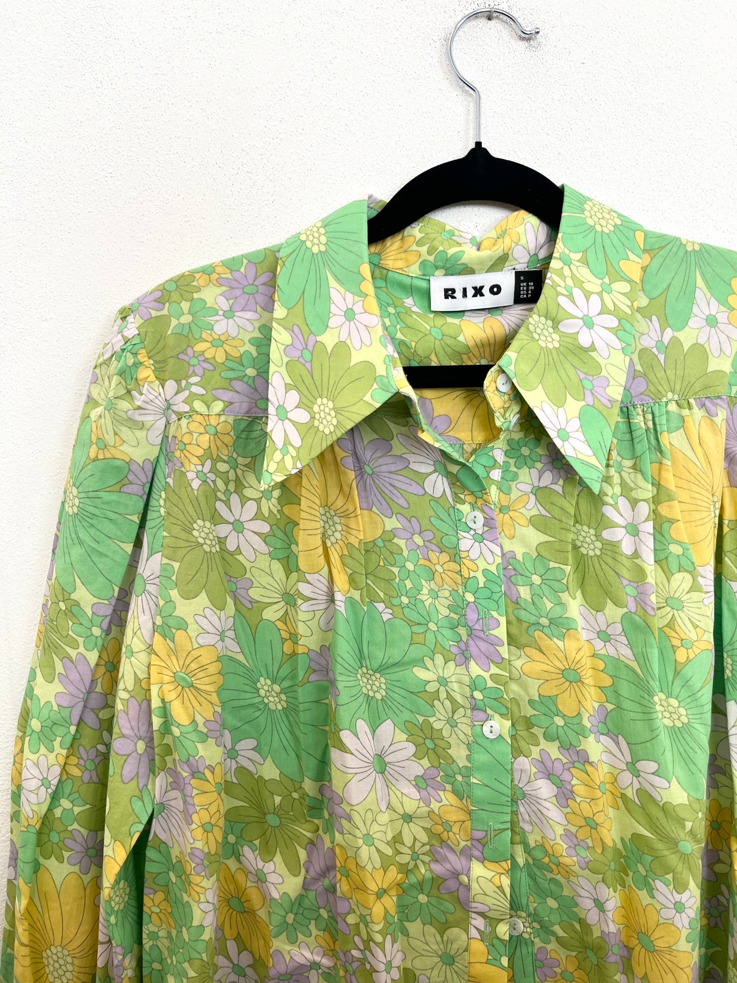 Camicia di Rixo Floreale Anni '70
