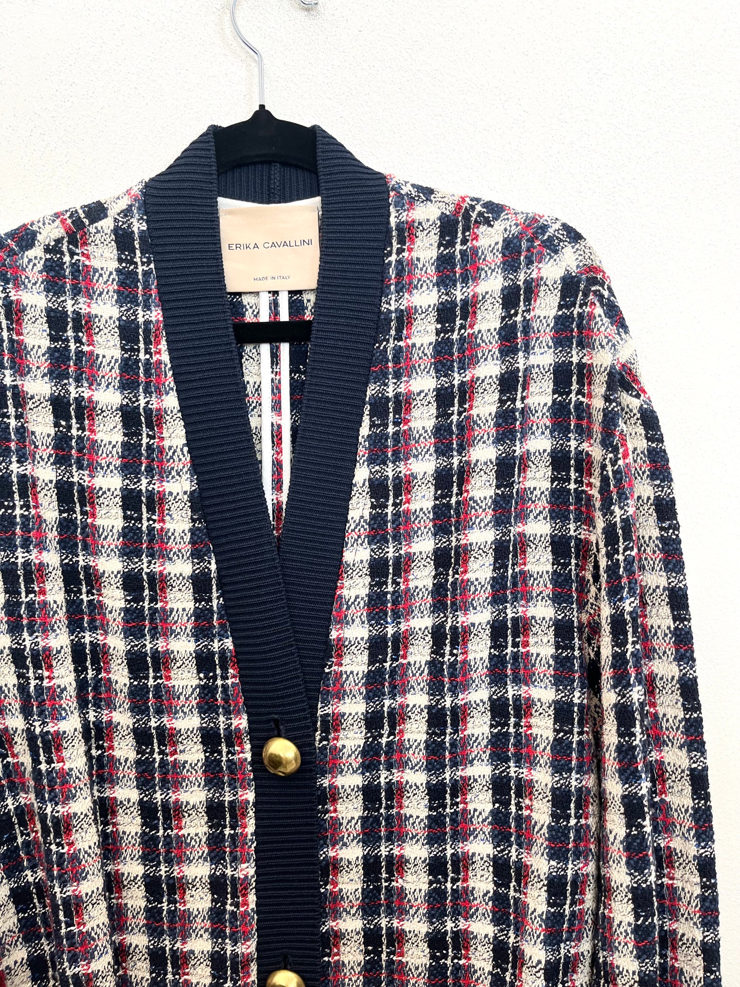 Cardigan di Erika Cavallini Oversize in Tweed