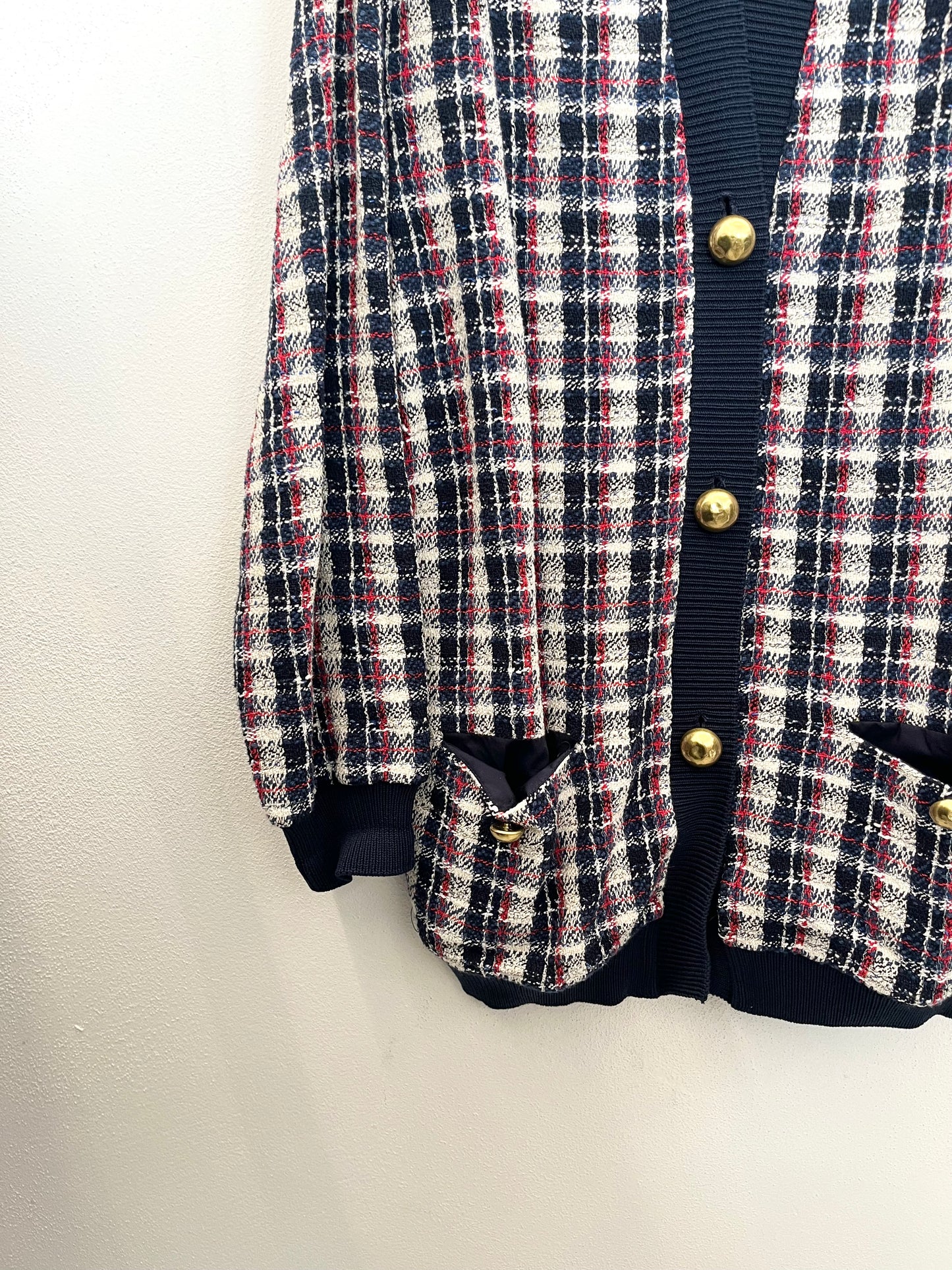 Cardigan di Erika Cavallini Oversize in Tweed