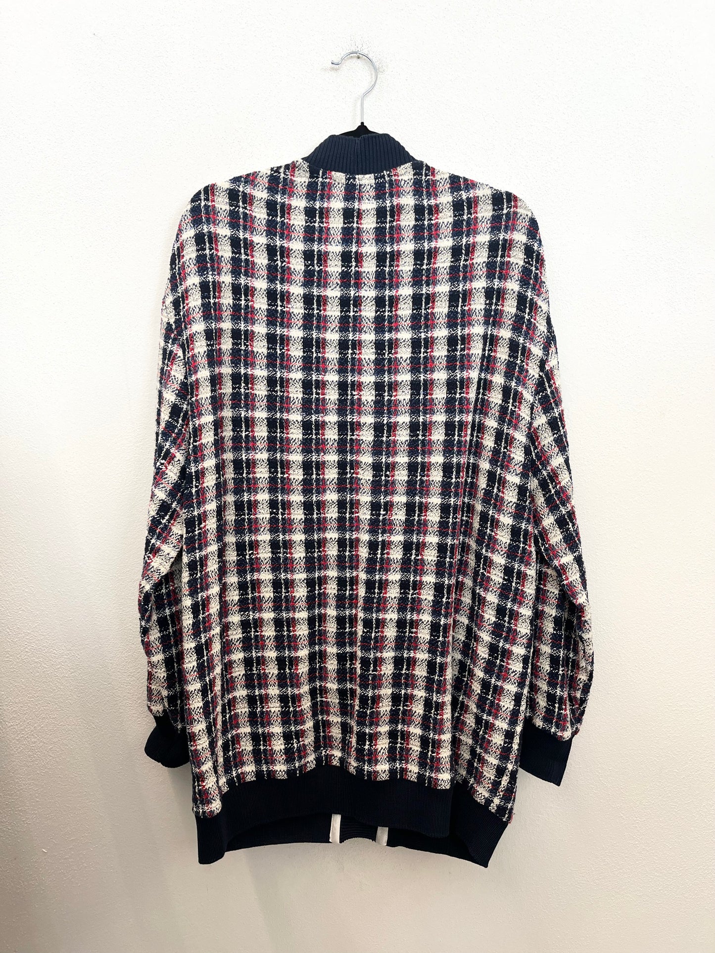 Cardigan di Erika Cavallini Oversize in Tweed