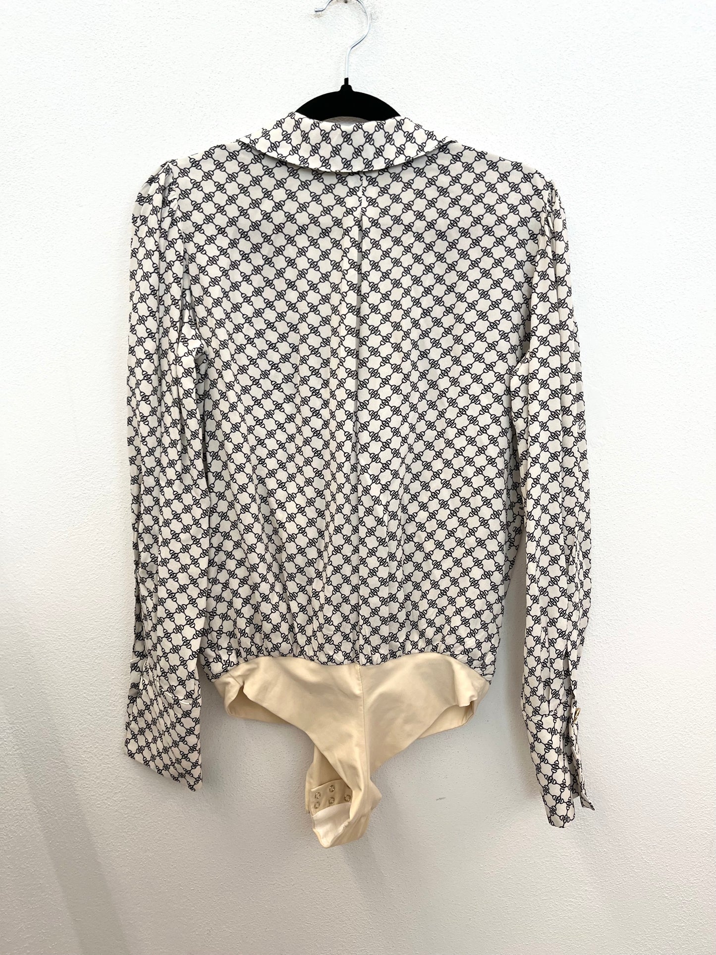 Body-Camicia di Elisabetta Franchi&nbsp;con Stampa Geometrica