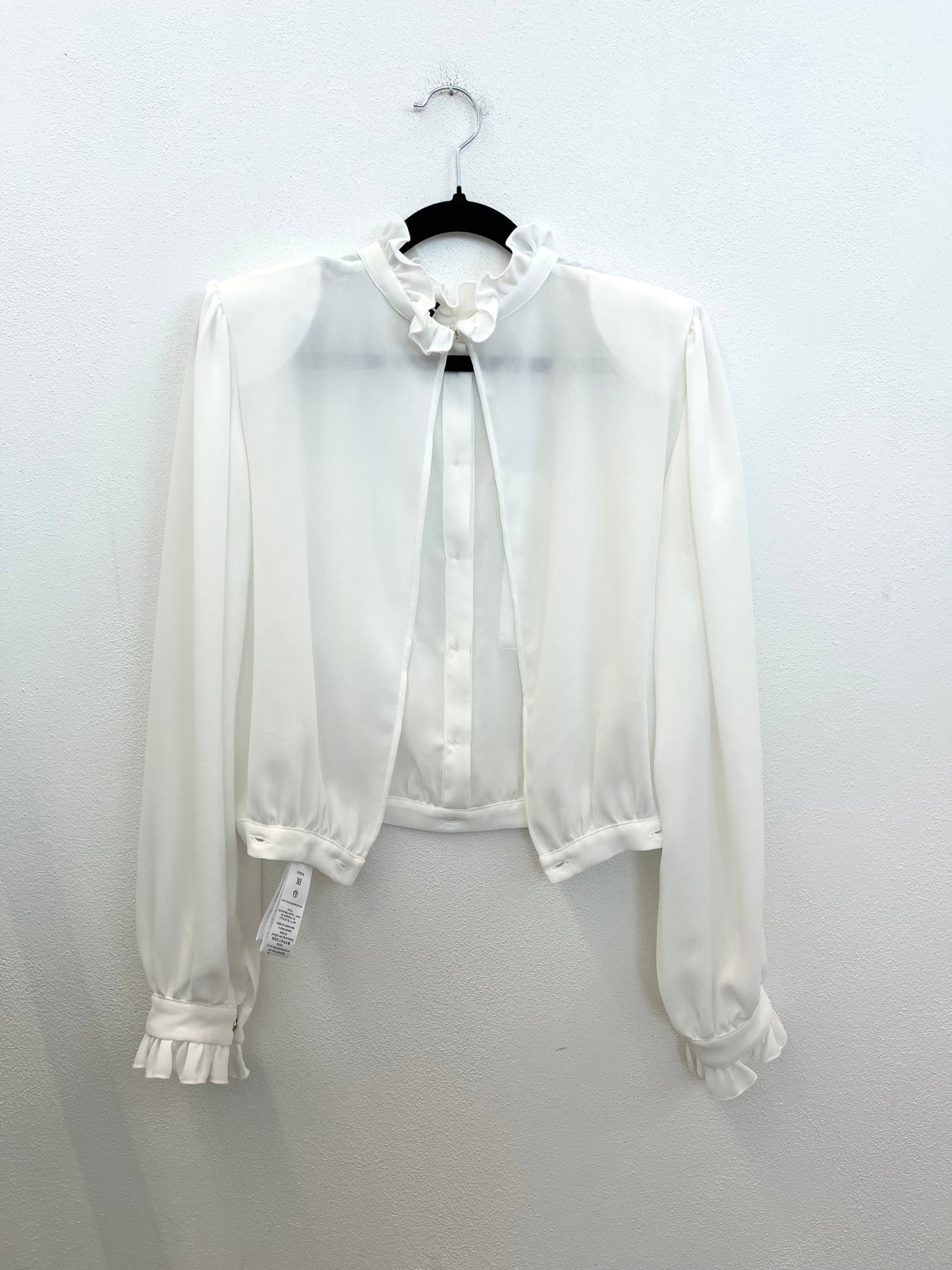 Camicia Crop di Elisabetta Franchi con Bottoni Dorati