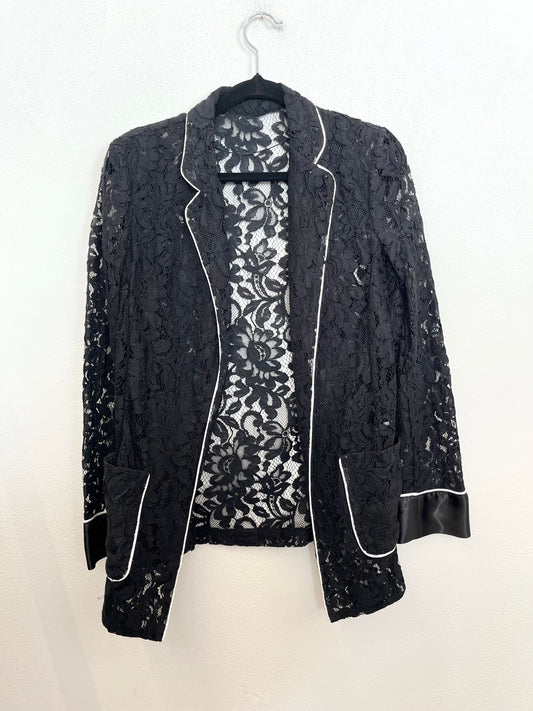 Completo di Pinko elegante pantalone e blazer in pizzo