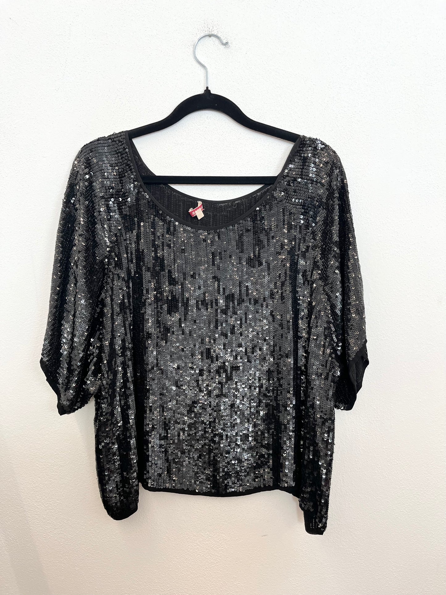 Top di Parosh oversize interamente ricoperto di paillettes