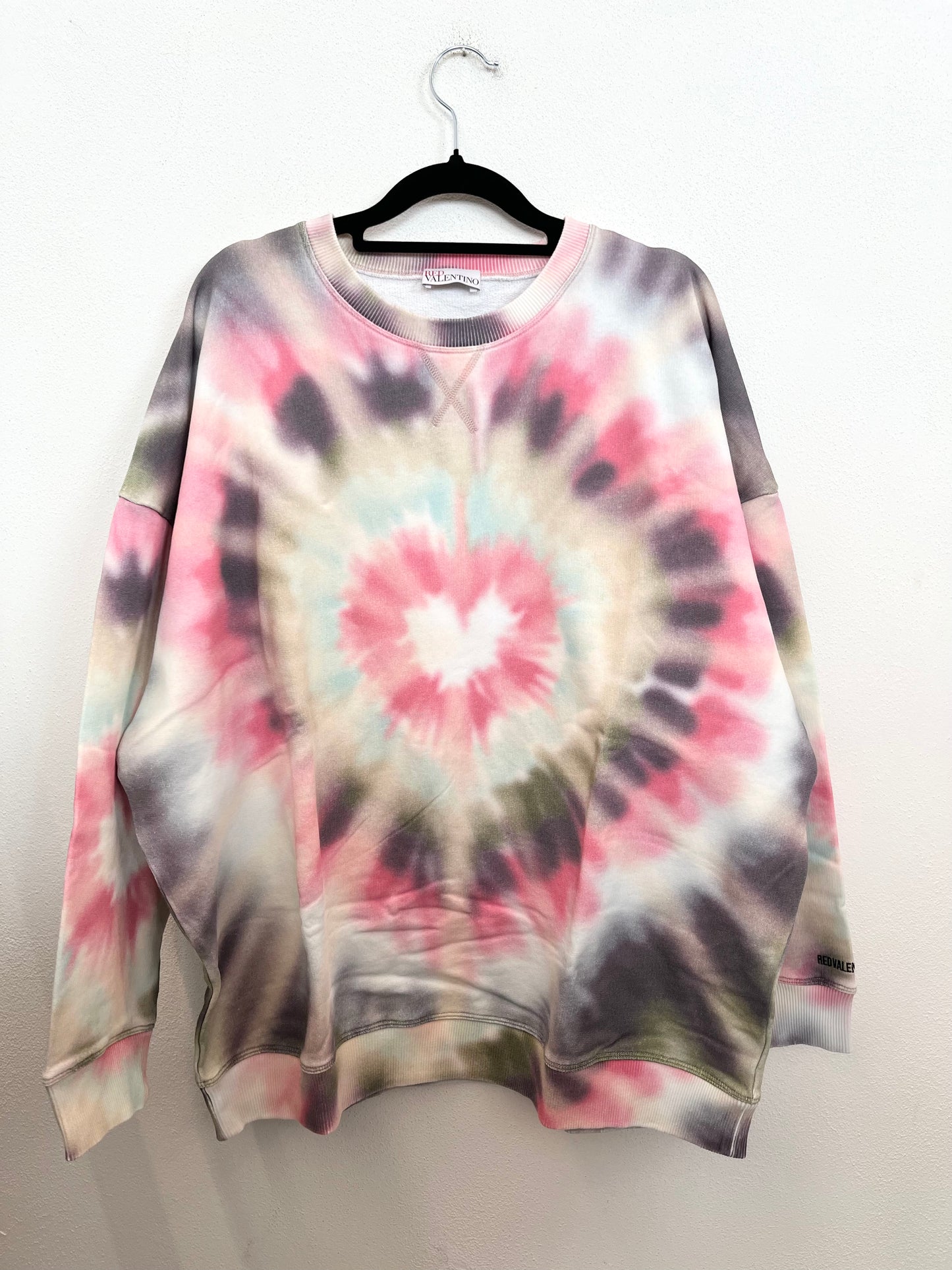 Felpa oversize Red Valentino tie-dye