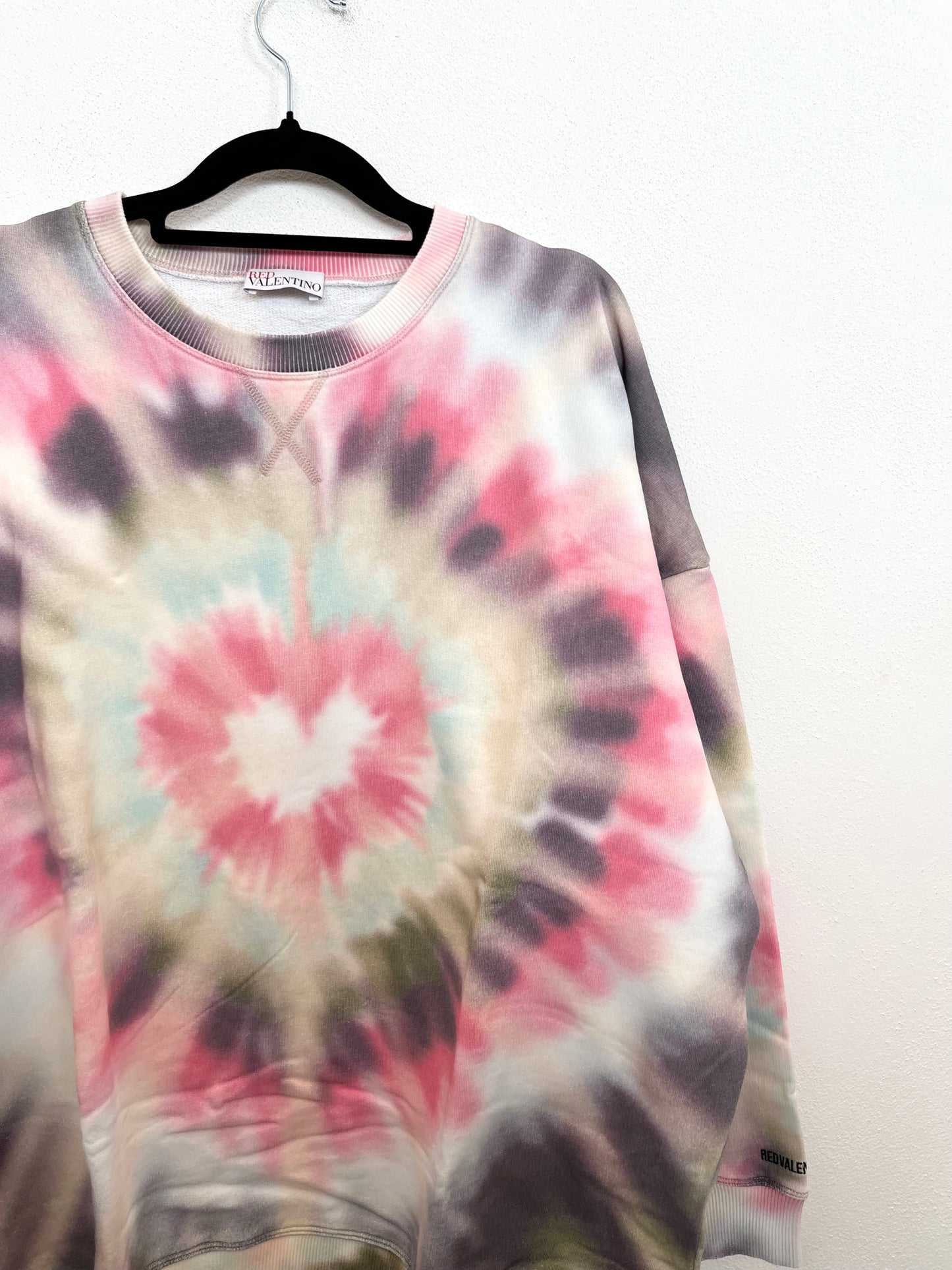 Felpa oversize Red Valentino tie-dye
