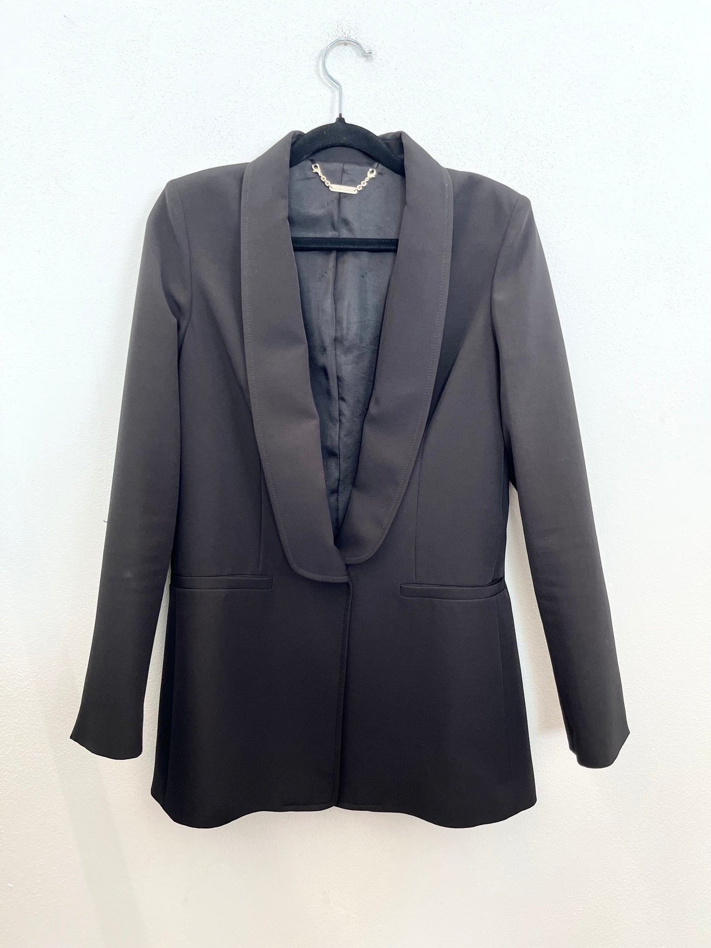 Blazer di Mangano sartoriale con collo a scialle