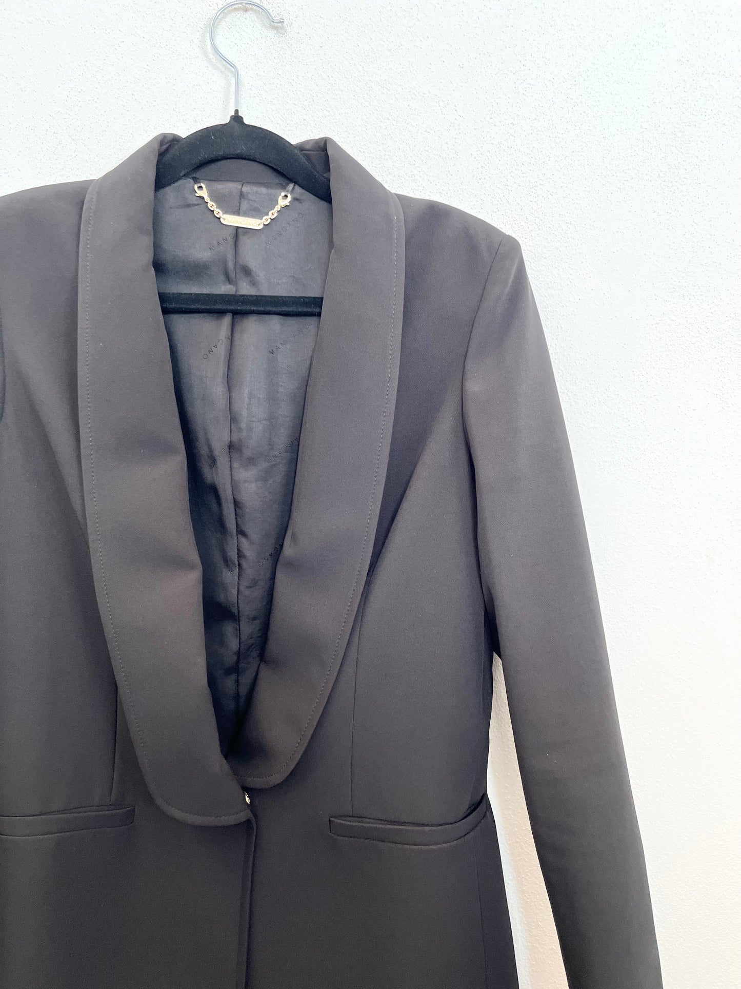 Blazer di Mangano sartoriale con collo a scialle