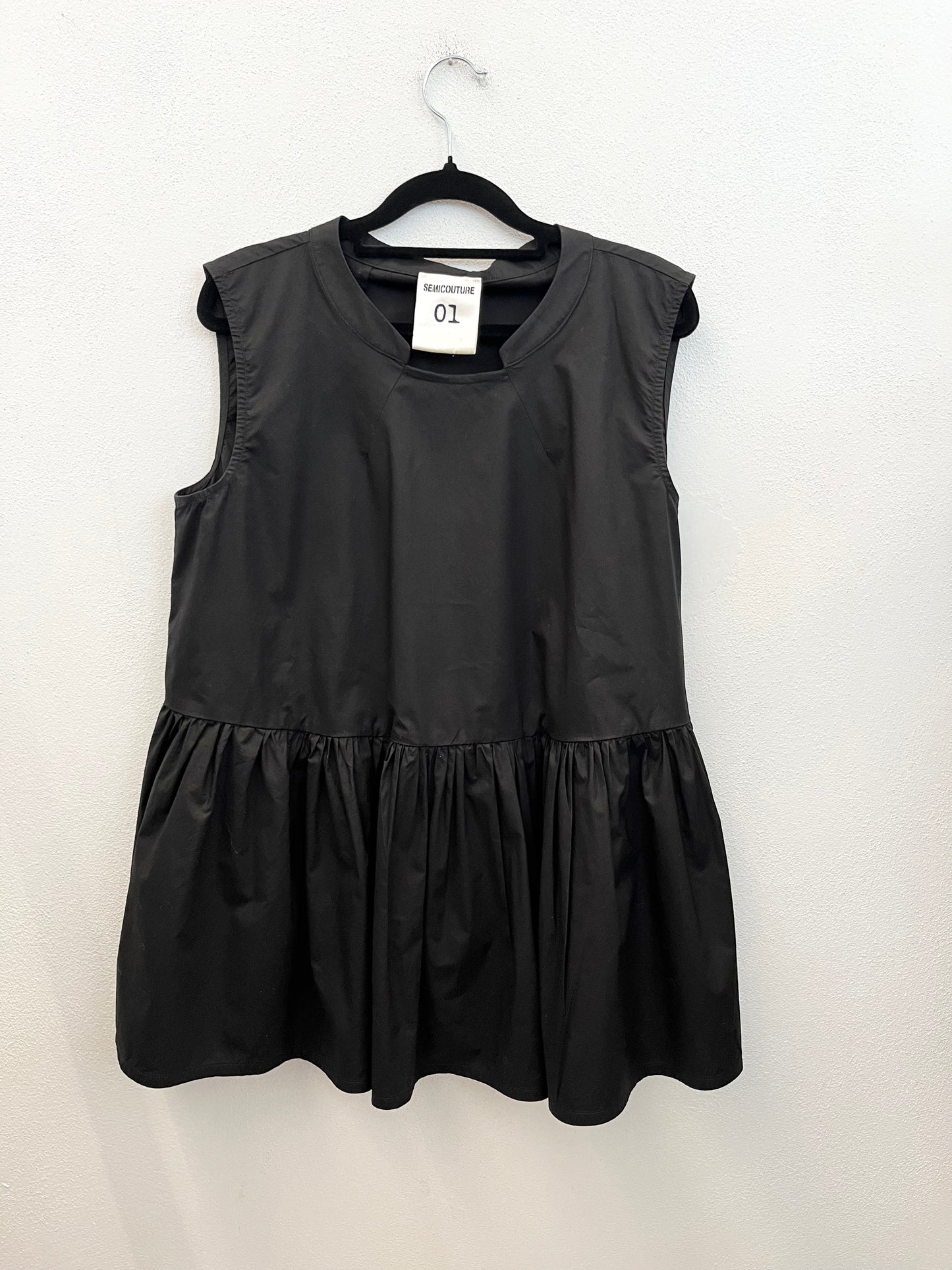Blusa Semicouture smanicata con balza
