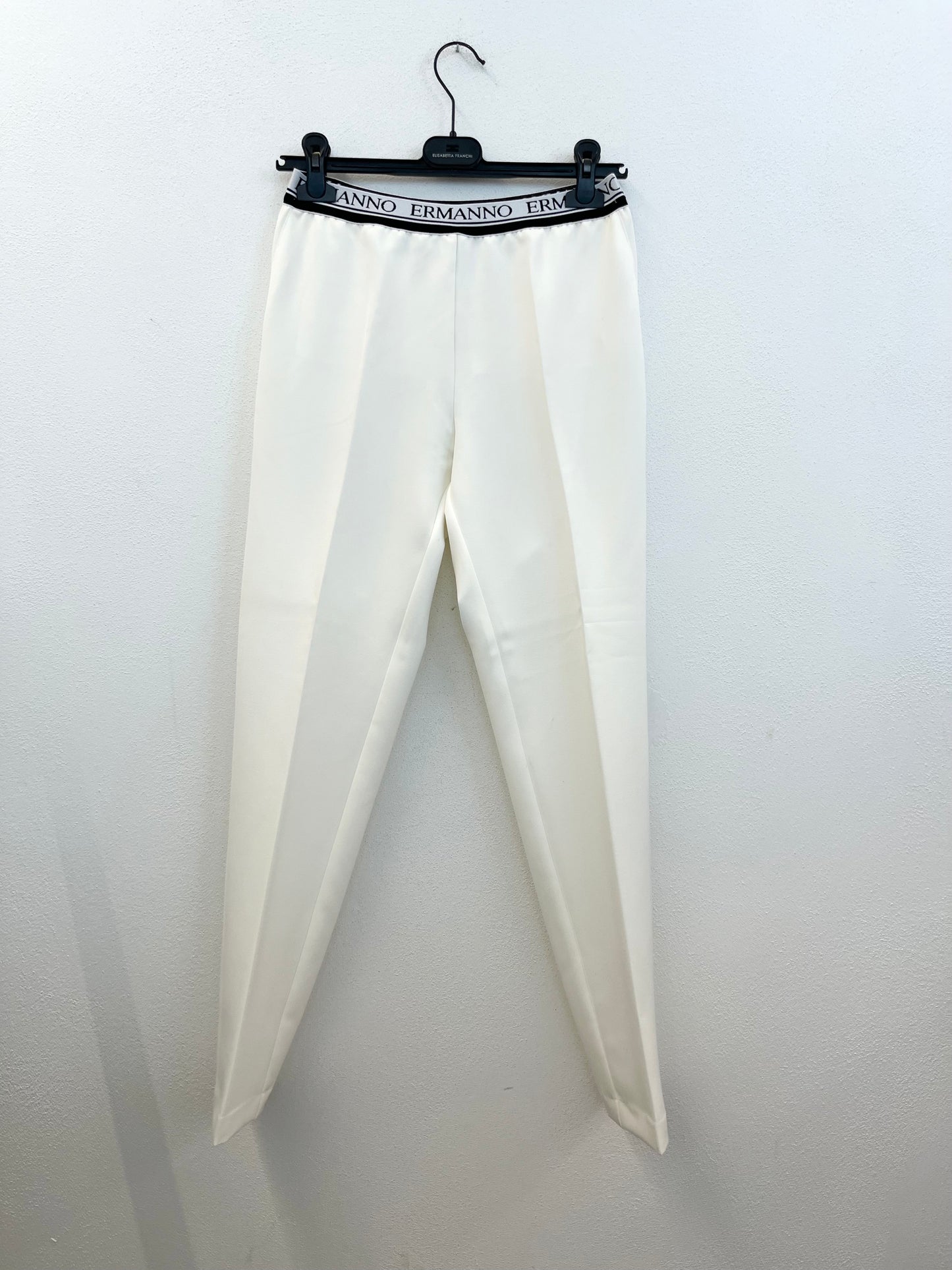Pantalone sartoriale Ermanno con banda elastica logata