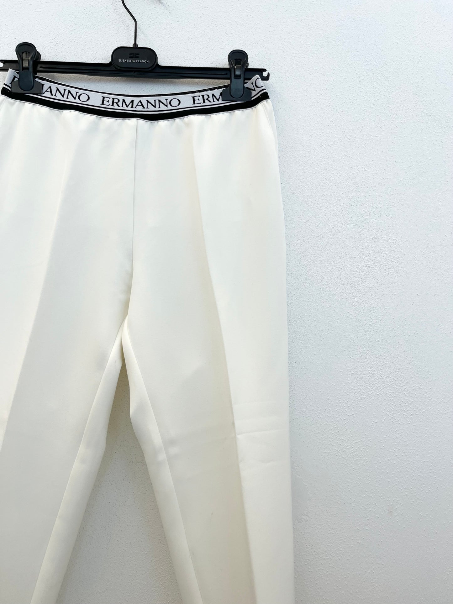 Pantalone sartoriale Ermanno con banda elastica logata