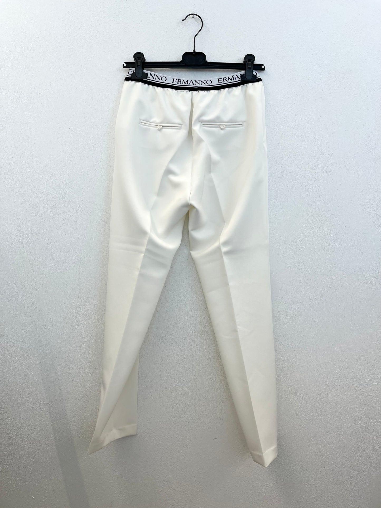 Pantalone sartoriale Ermanno con banda elastica logata