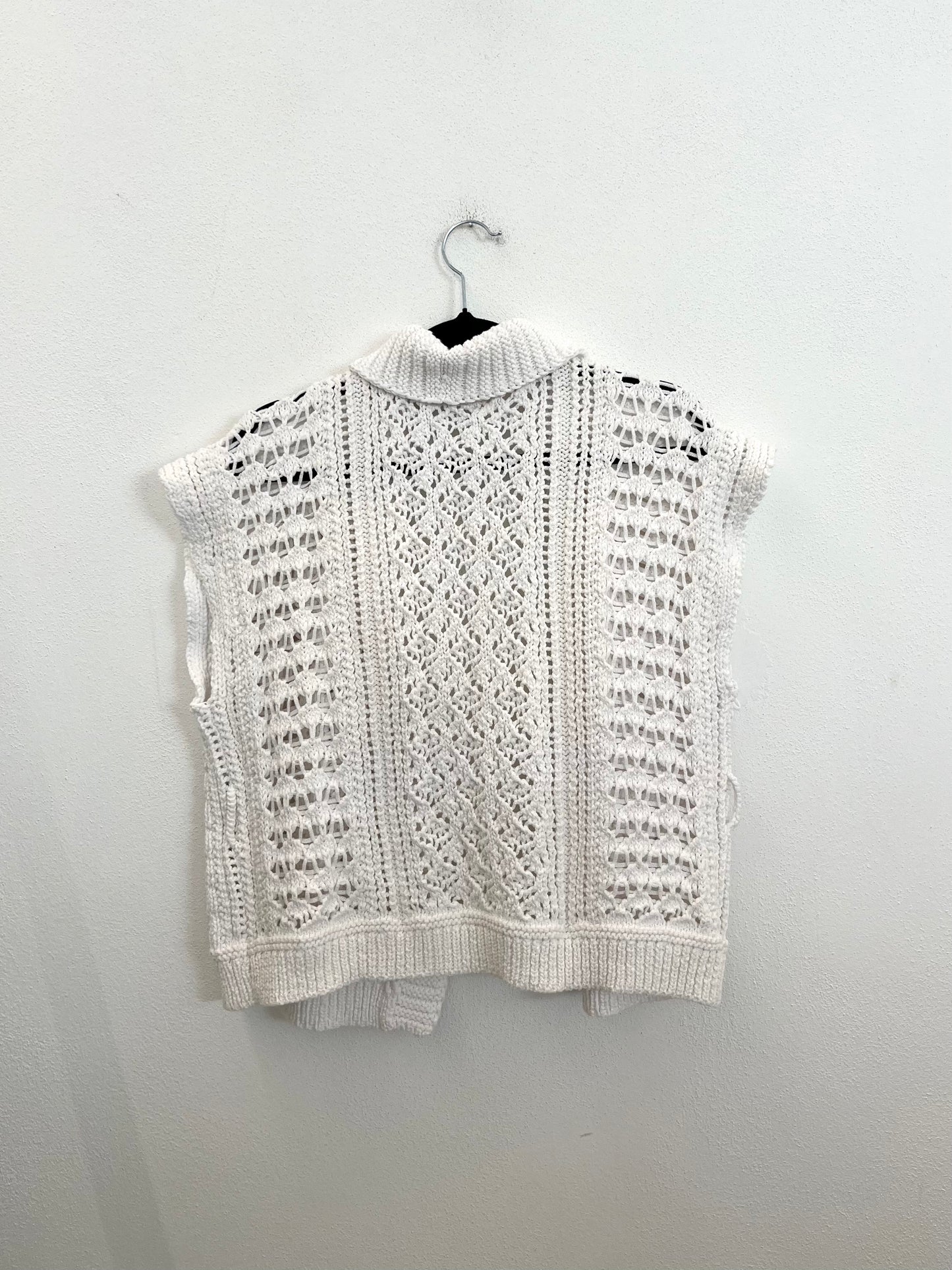 Gilet in maglia Twin Set lavorata con frange
