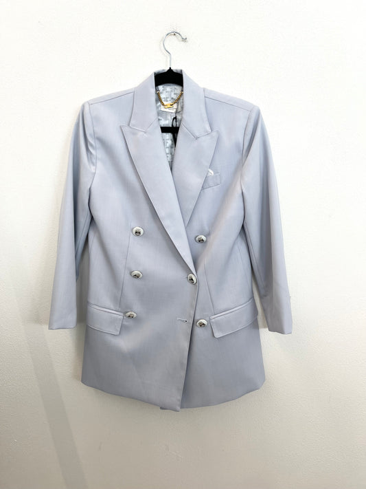 Blazer Elisabetta Franchi doppiopetto sartoriale con bottoni araldici