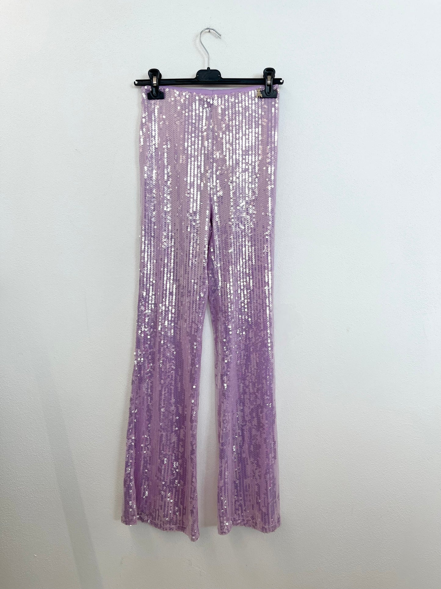 Pantaloni Patrizia Pepe Flare Glamour in Paillettes