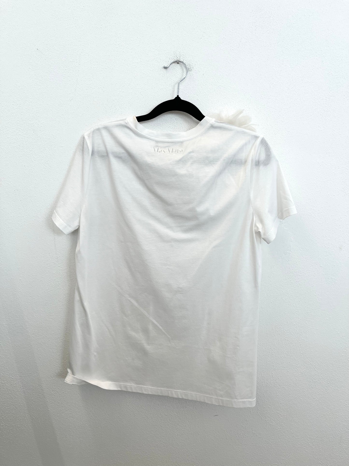 T-shirt Max Mara Couture con Applicazione Tulle