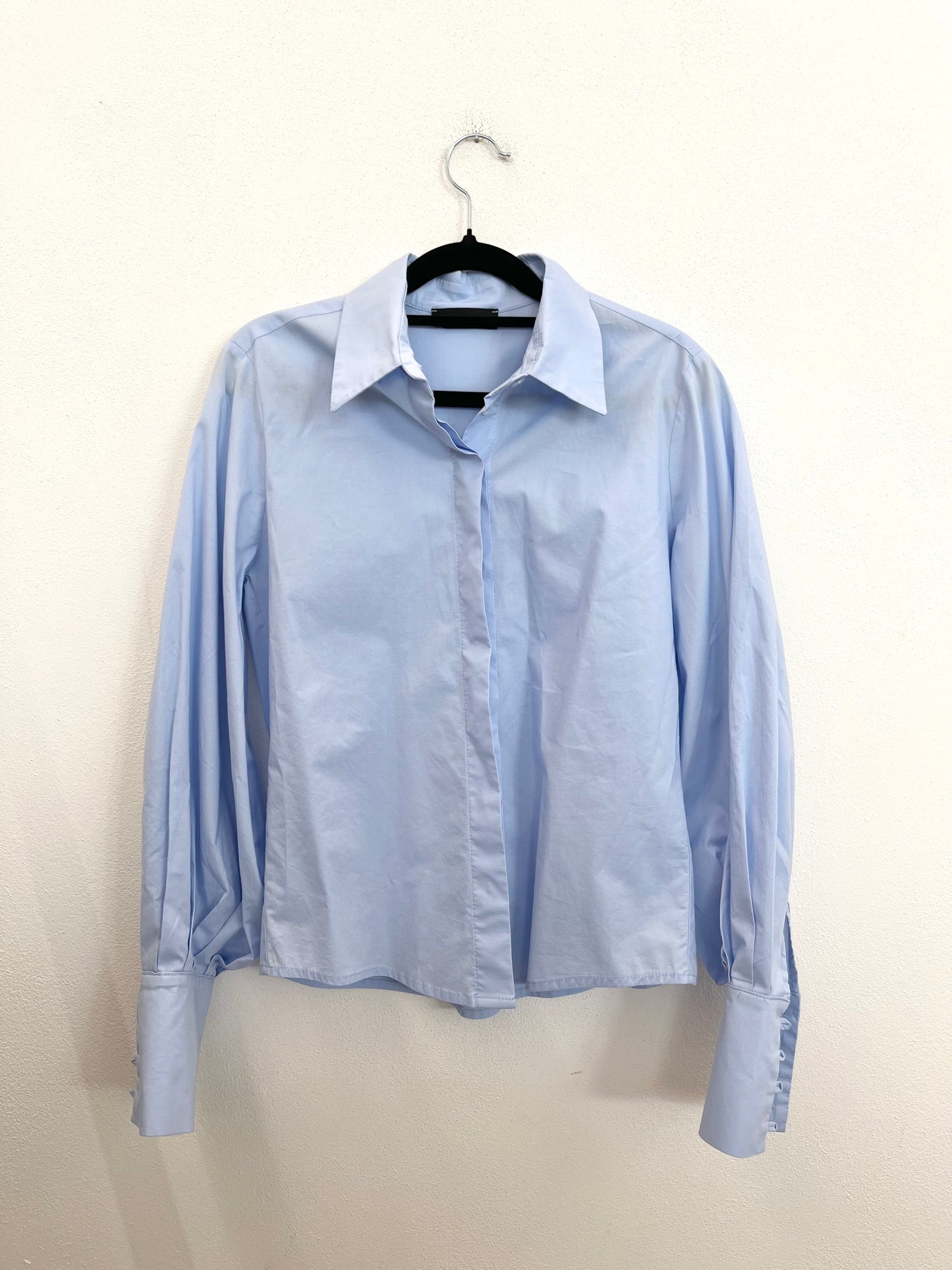 Camicia 961 Milano Sartoriale Azzurra con Polsini Scultorei