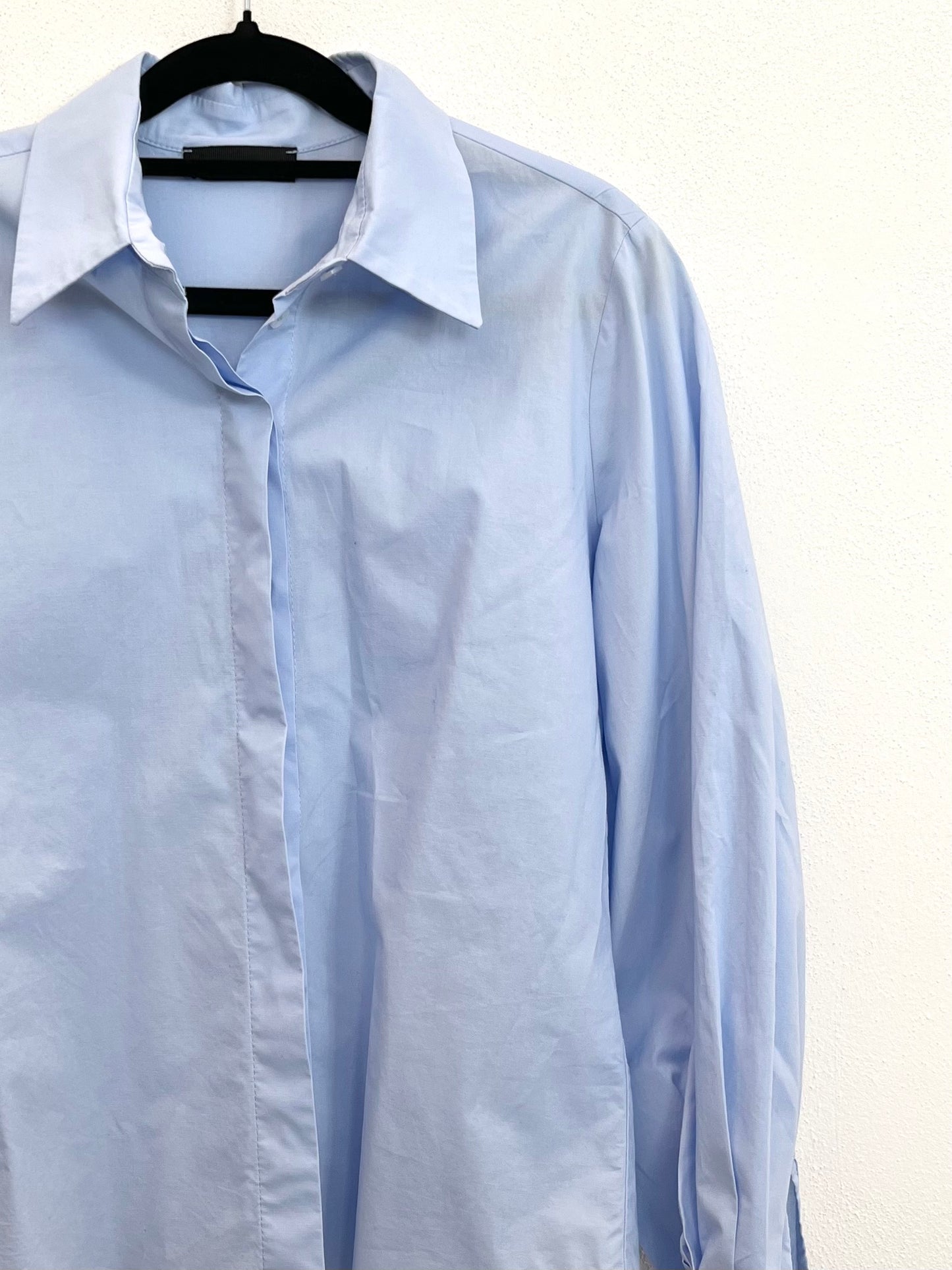 Camicia 961 Milano Sartoriale Azzurra con Polsini Scultorei