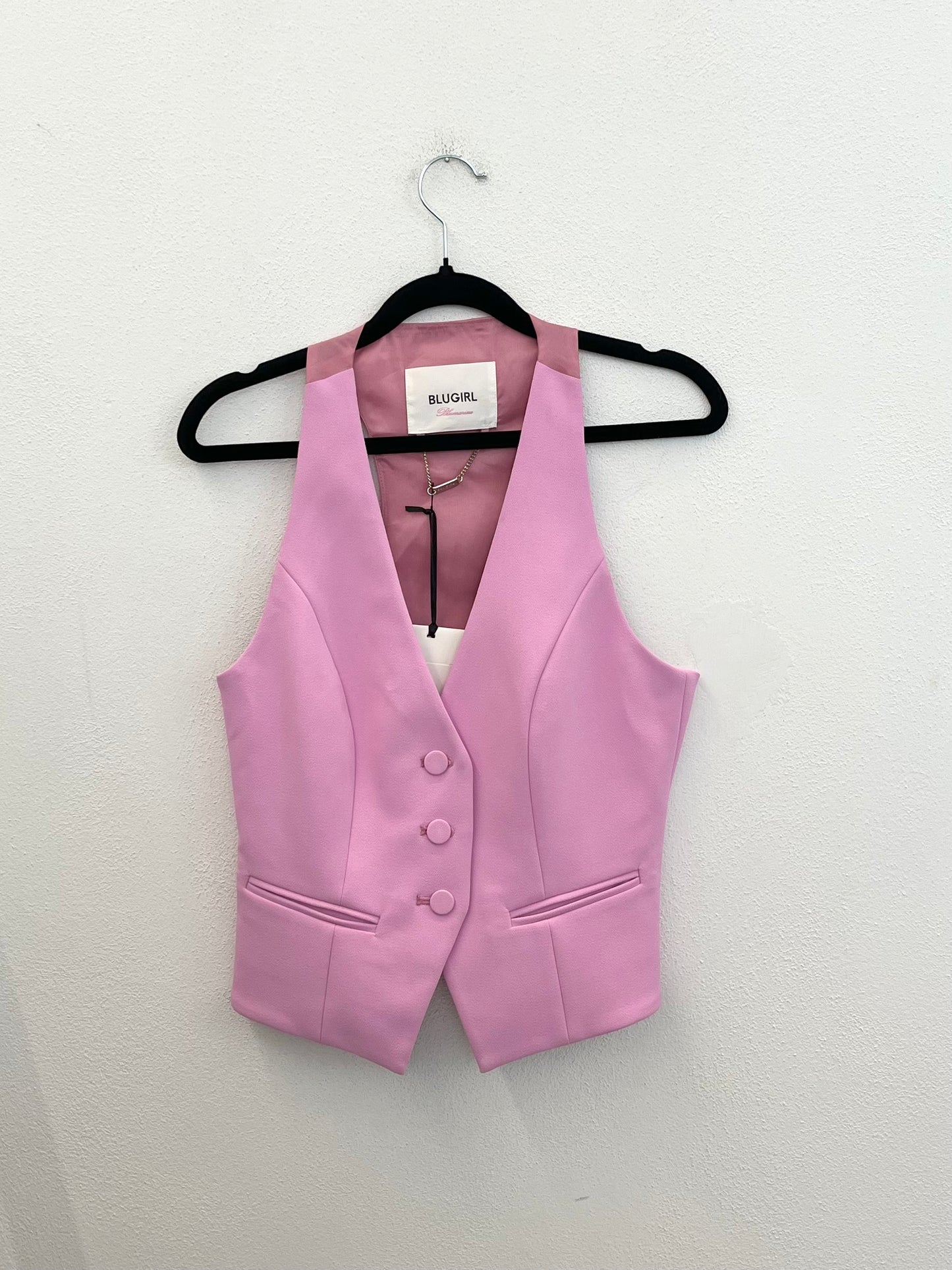 Gilet BluGirl Blumarine sartoriale monopetto