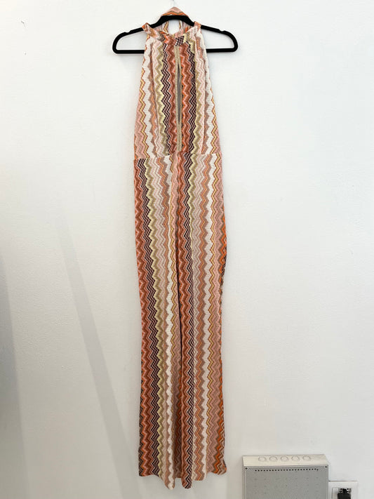 Jumpsuit Rho Firenze con motivo geometrico a zigzag